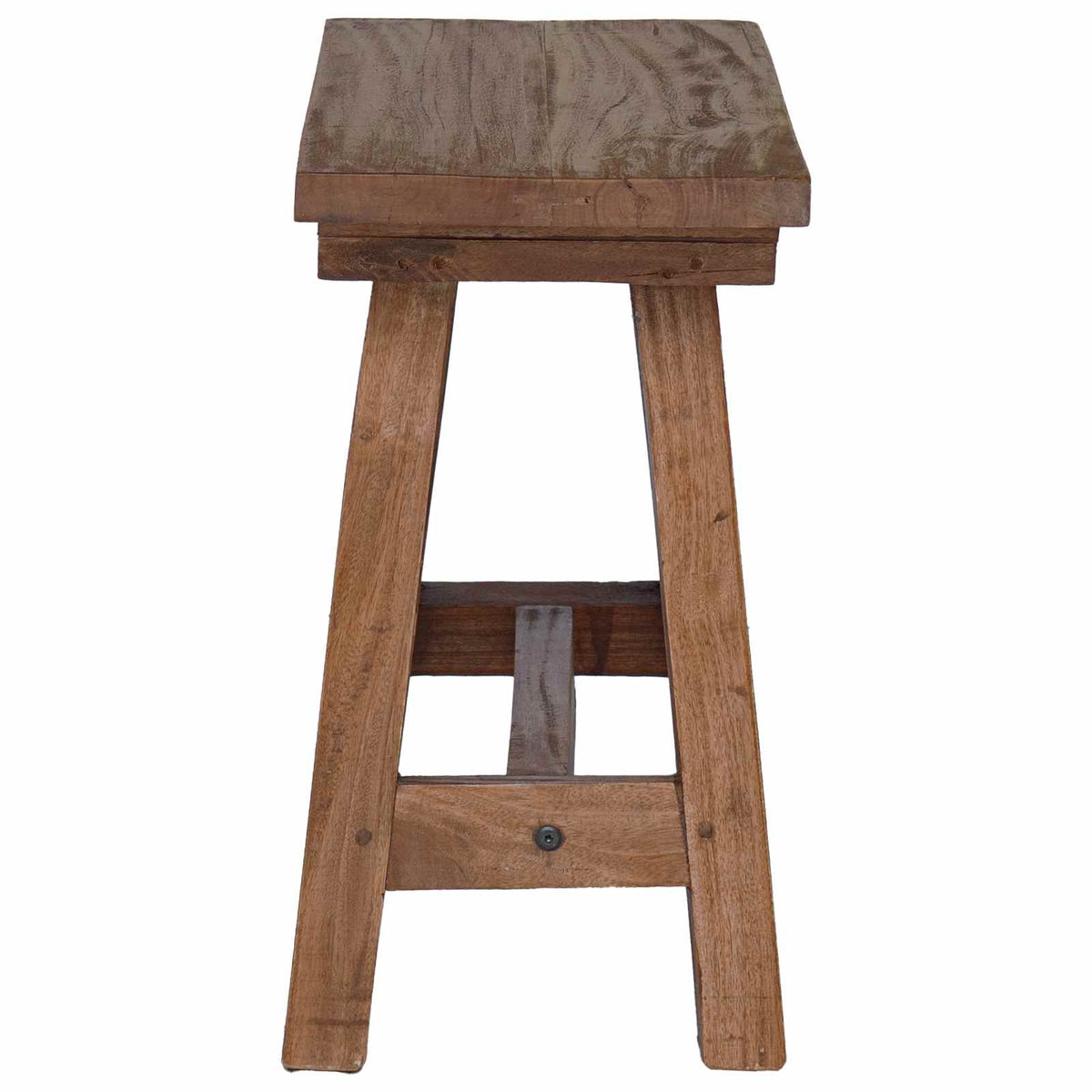 Bench Natural Solid Mahogany wood 50.5 cm 47.5 cm 25 cm