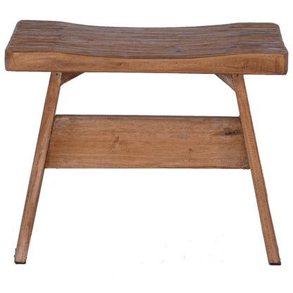 vidaXL Stool Natural 40 x 25 x 31 cm Mahogany Wood 5