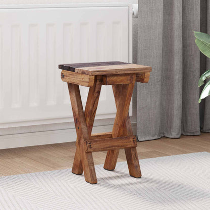 vidaXL Stool Natural 30 x 30 x 48 cm Solid Reclaim wood 1