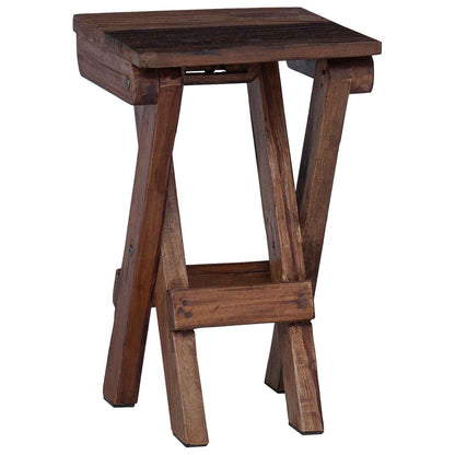 vidaXL Stool Natural 30 x 30 x 48 cm Solid Reclaim wood 2