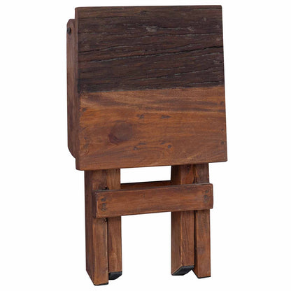 vidaXL Stool Natural 30 x 30 x 48 cm Solid Reclaim wood 4
