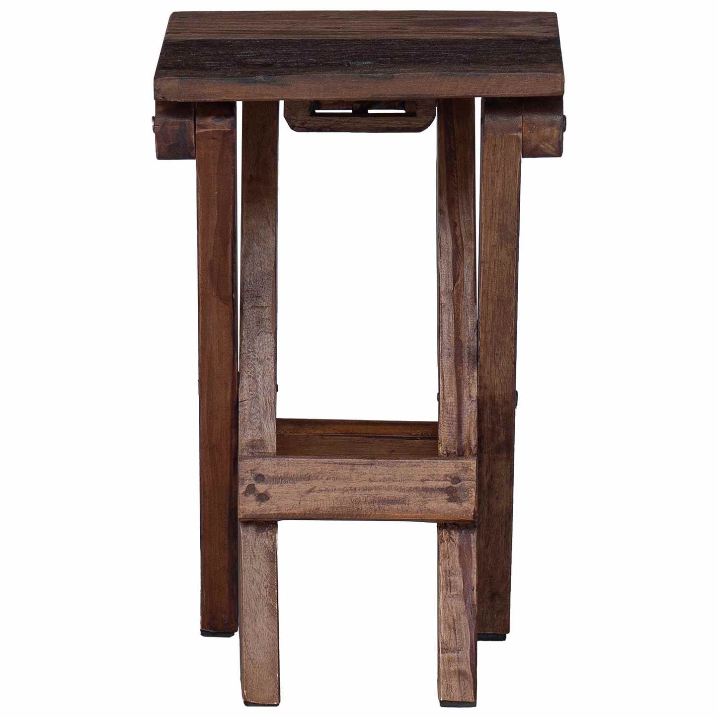 vidaXL Stool Natural 30 x 30 x 48 cm Solid Reclaim wood 5