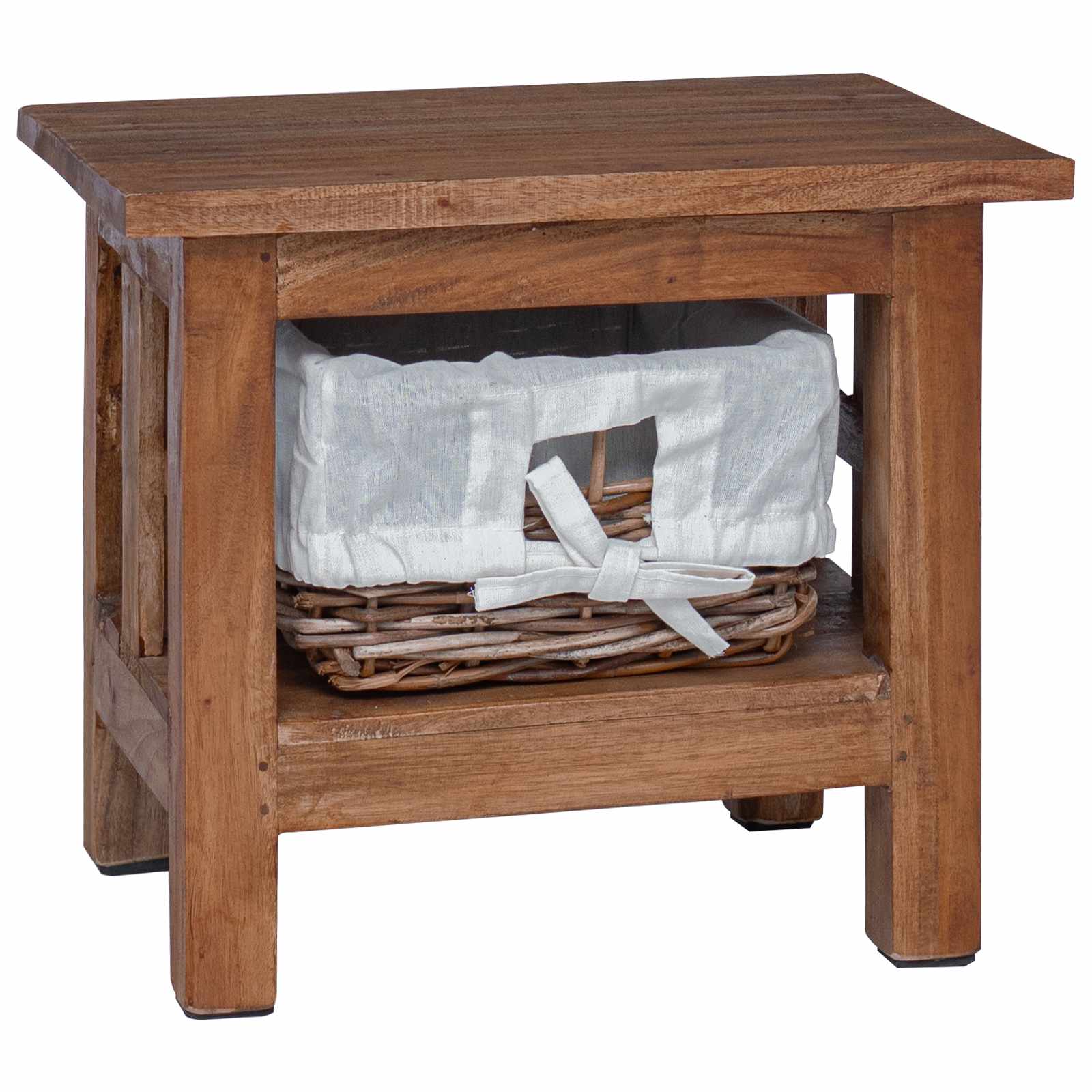 vidaXL Side Table Brown 38 x 28 x 35 cm Solid Mahogany wood 2