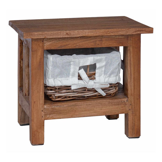 Side Table Brown Solid Mahogany wood 38 x 28 x 35 cm