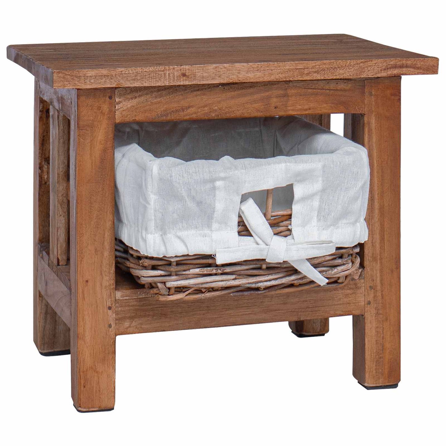 vidaXL Side Table Brown 38 x 28 x 35 cm Solid Mahogany wood 4
