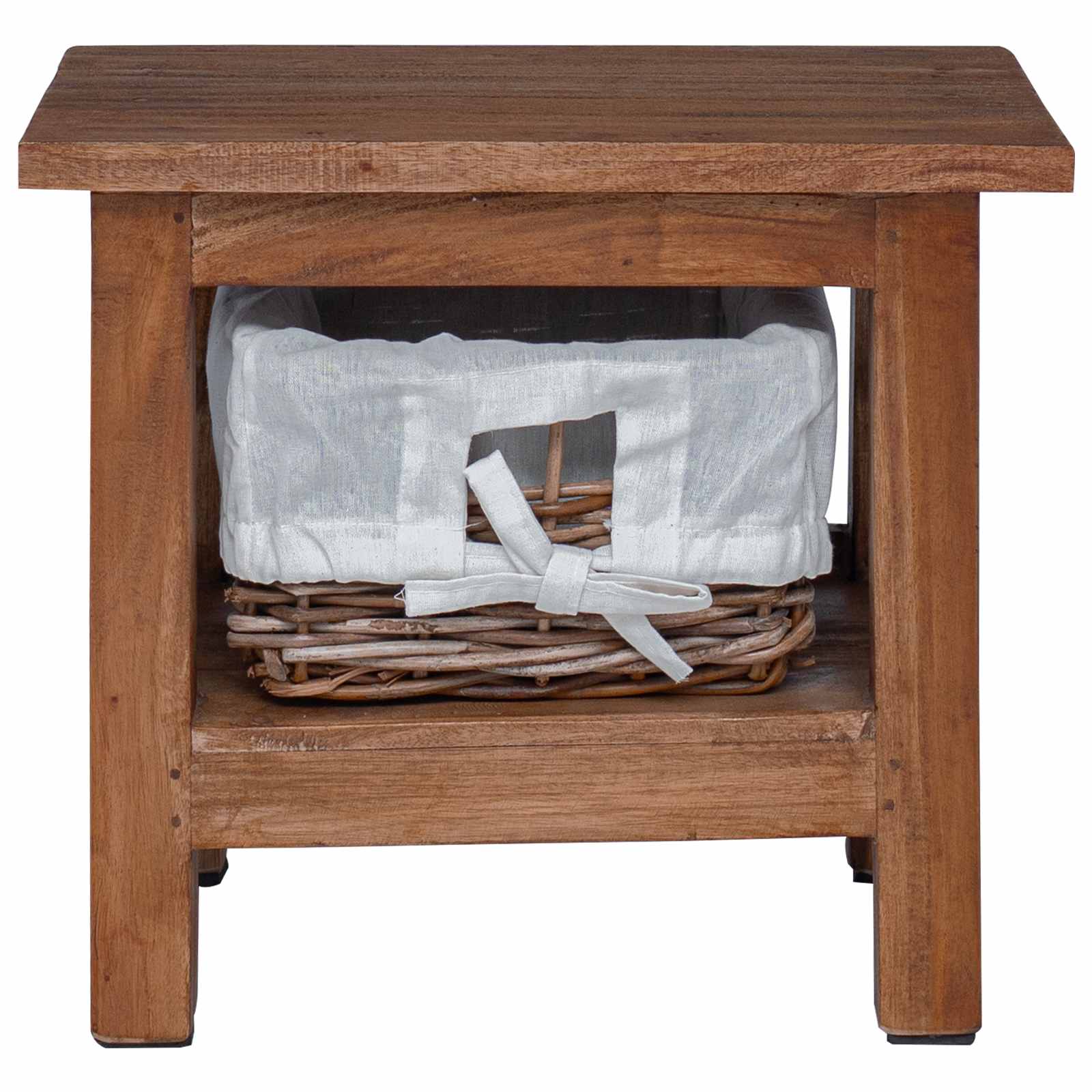 vidaXL Side Table Brown 38 x 28 x 35 cm Solid Mahogany wood 5
