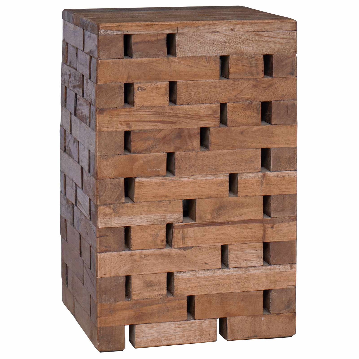 vidaXL Stool Natural 29 x 29 x 48 cm Solid Reclaim wood 2