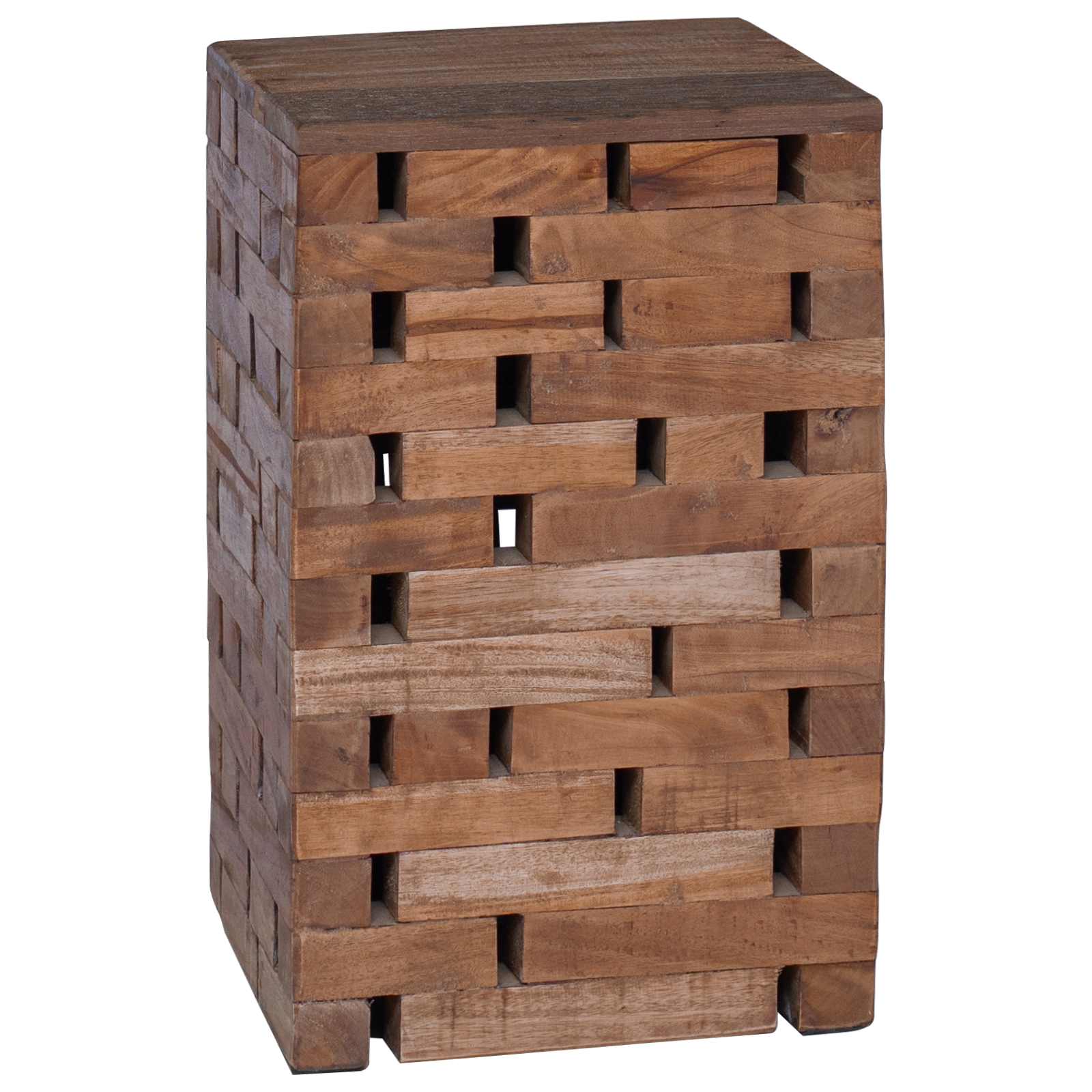 vidaXL Stool Natural 29 x 29 x 48 cm Solid Reclaim wood 6