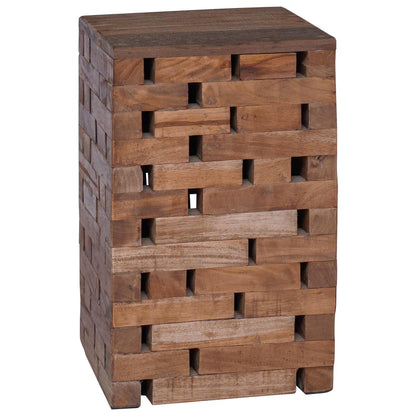 vidaXL Stool Natural 29 x 29 x 48 cm Solid Reclaim wood 6
