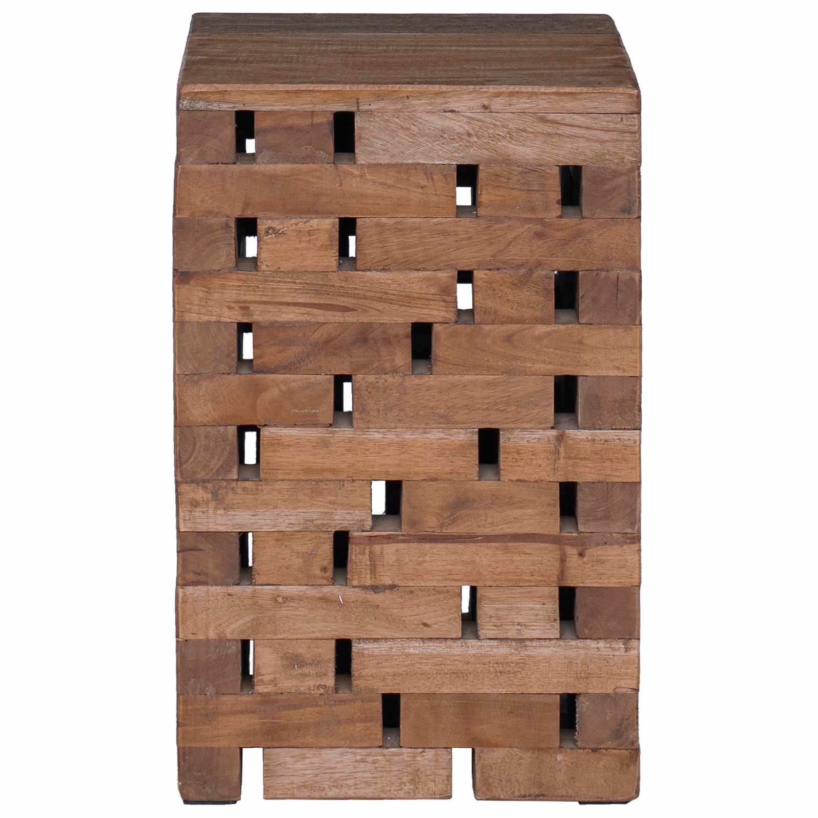 vidaXL Stool Natural 29 x 29 x 48 cm Solid Reclaim wood 4