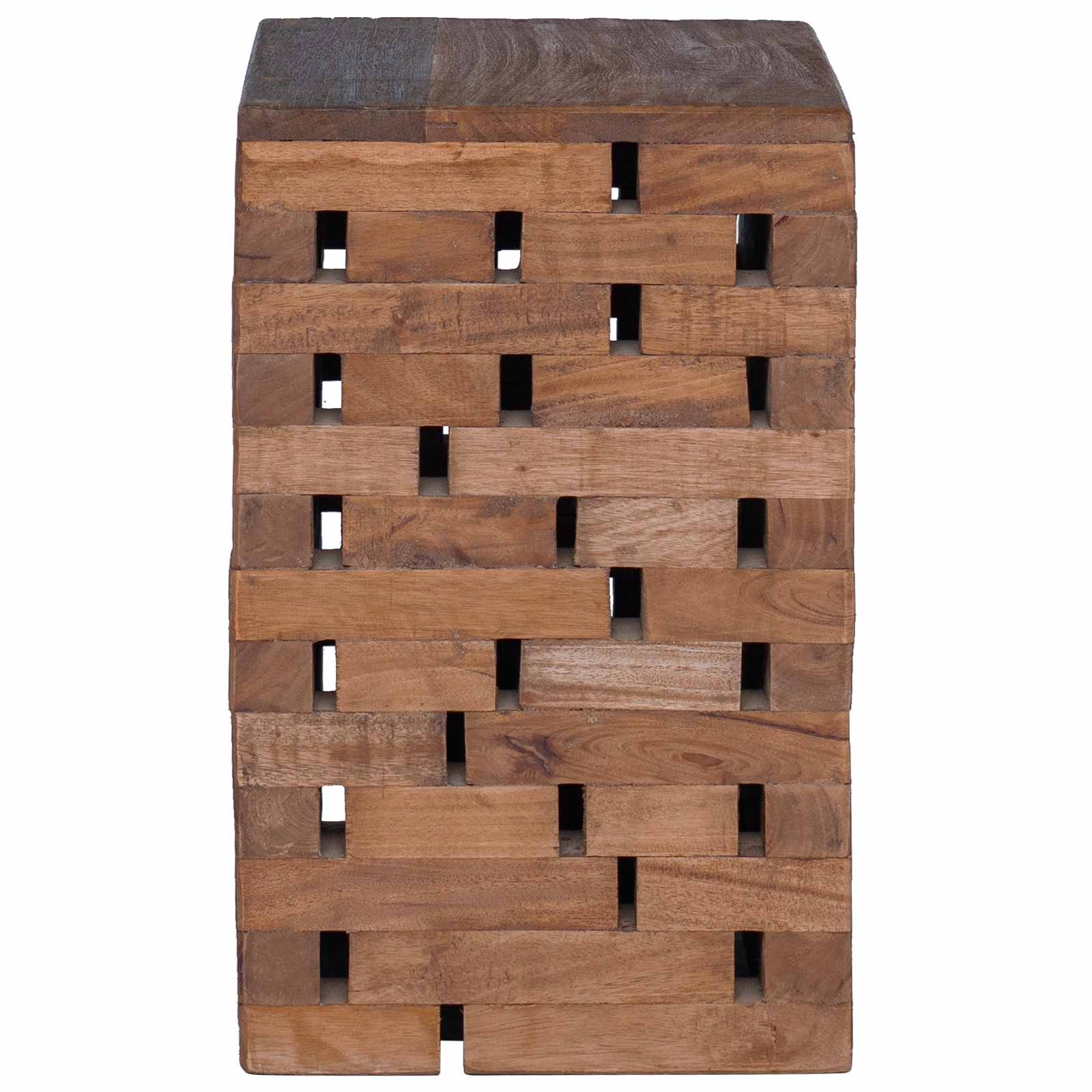 vidaXL Stool Natural 29 x 29 x 48 cm Solid Reclaim wood 5