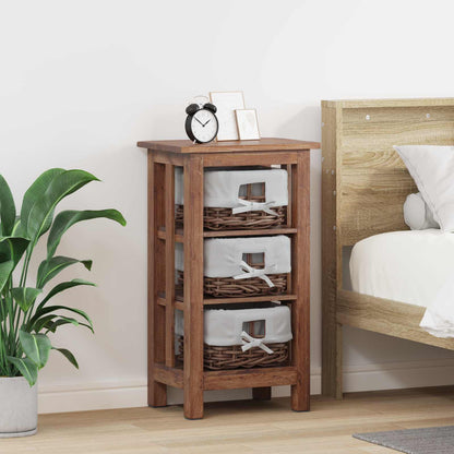 Side Table Brown Solid Mahogany wood 38 x 28 x 72 cm