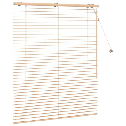 vidaXL Venetian Blind Oak Look 110 x 130 cm 35 mm Solid Paulownia Wood 3