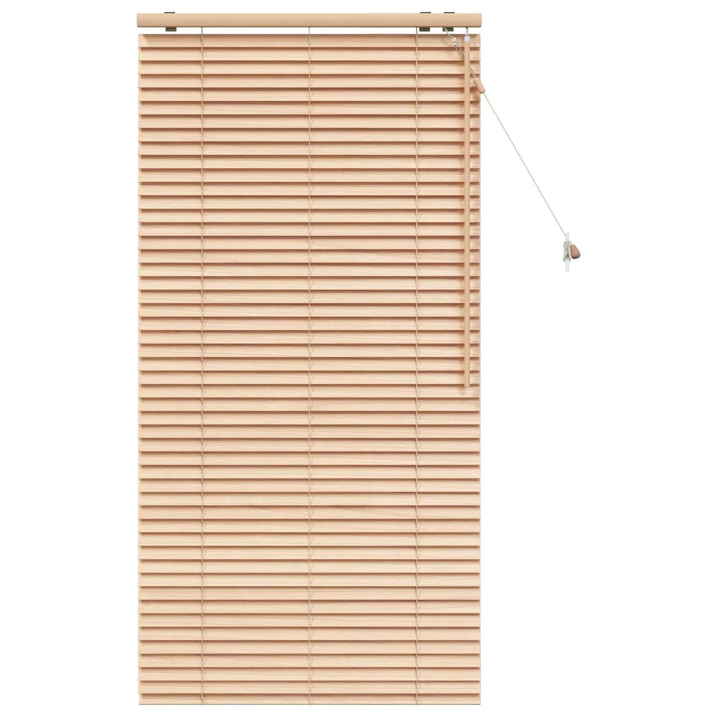 vidaXL Venetian Blind Oak Look 90 x 160 cm 35 mm Solid Paulownia Wood 2