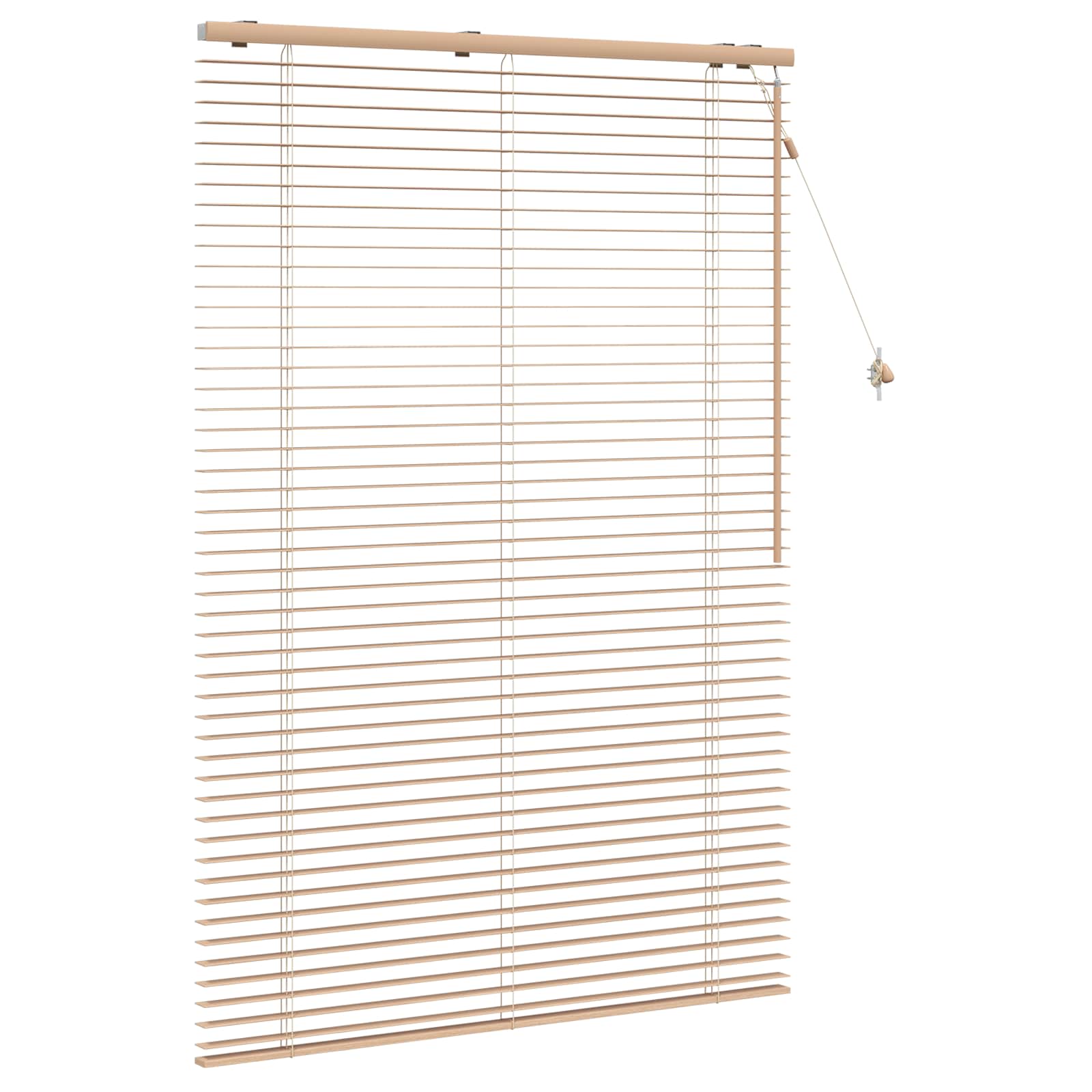 vidaXL Venetian Blind Oak Look 105 x 160 cm 35 mm Solid Paulownia Wood 3
