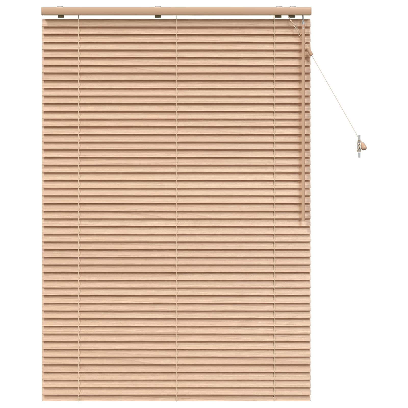 vidaXL Venetian Blind Oak Look 105 x 160 cm 35 mm Solid Paulownia Wood 2