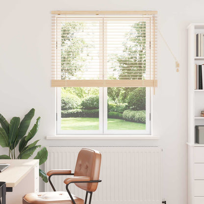 vidaXL Venetian Blind Oak Look 110 x 160 cm 35 mm Solid Paulownia Wood 1