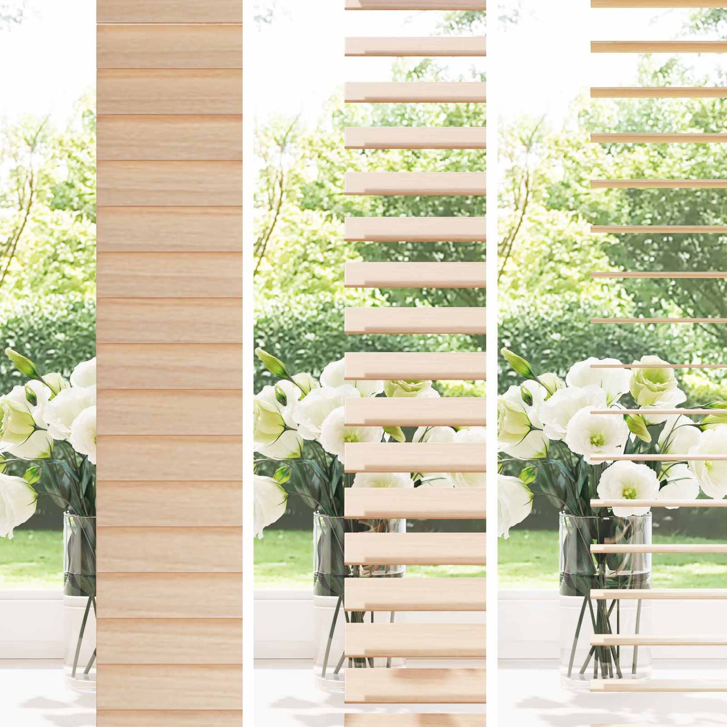 vidaXL Venetian Blind Oak Look 110 x 160 cm 35 mm Solid Paulownia Wood 3