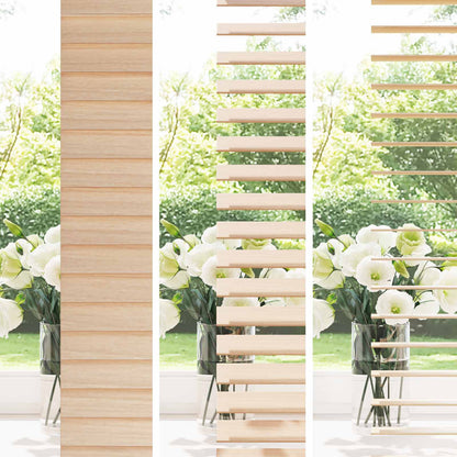 vidaXL Venetian Blind Oak Look 110 x 160 cm 35 mm Solid Paulownia Wood 3
