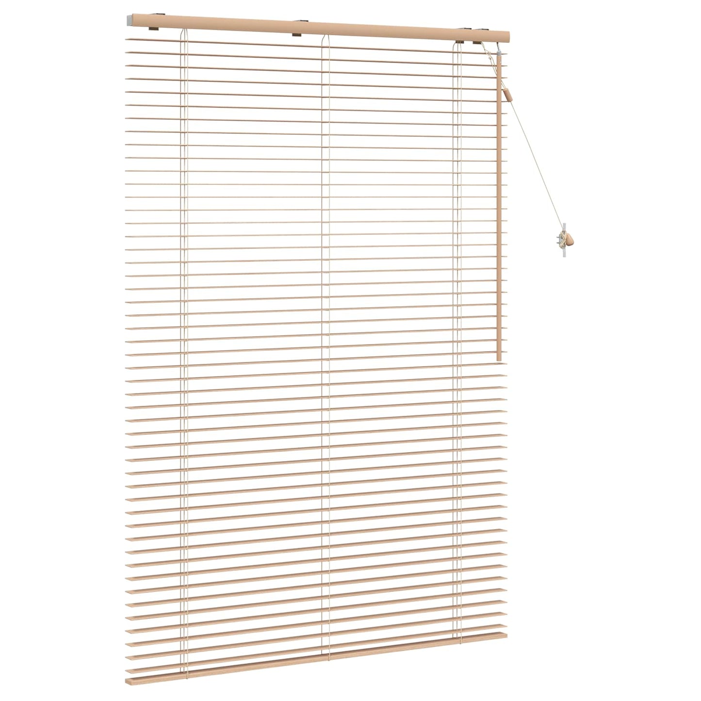 vidaXL Venetian Blind Oak Look 110 x 160 cm 35 mm Solid Paulownia Wood 4