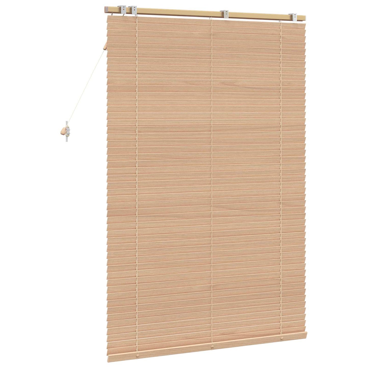 vidaXL Venetian Blind Oak Look 110 x 160 cm 35 mm Solid Paulownia Wood 5