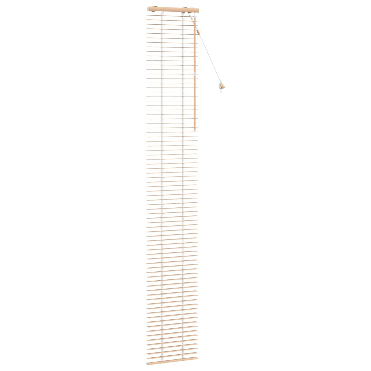 vidaXL Venetian Blind Oak Look 50 x 250 cm 35 mm Solid Paulownia Wood 3