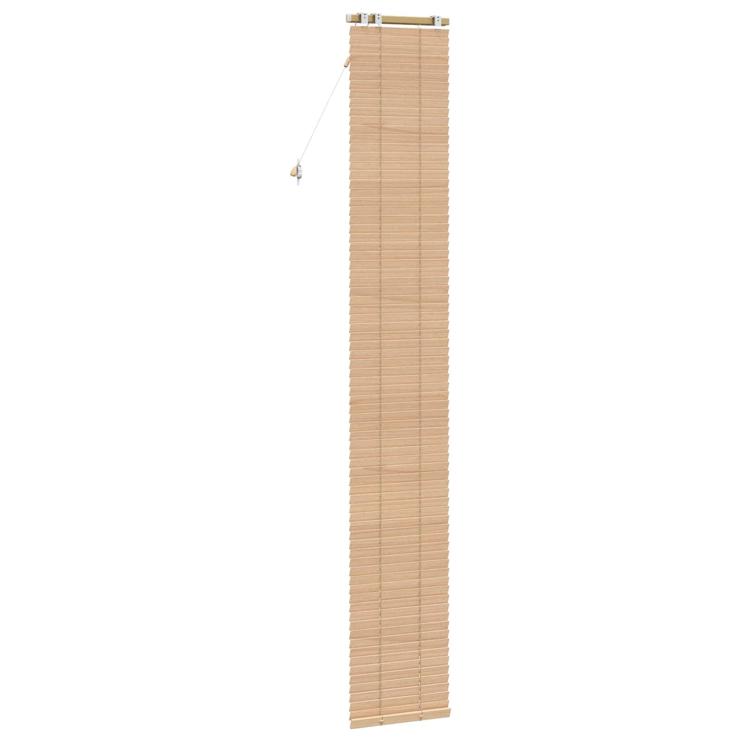 vidaXL Venetian Blind Oak Look 50 x 250 cm 35 mm Solid Paulownia Wood 4