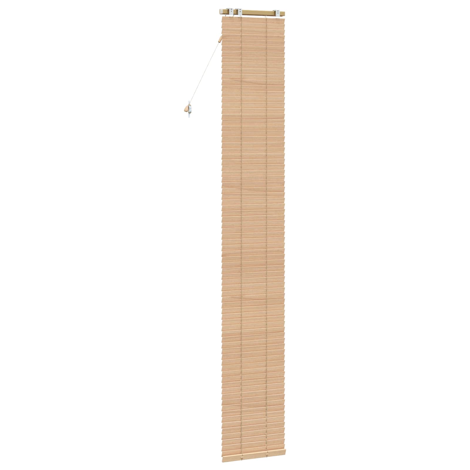vidaXL Venetian Blind Oak Look 50 x 250 cm 35 mm Solid Paulownia Wood 4