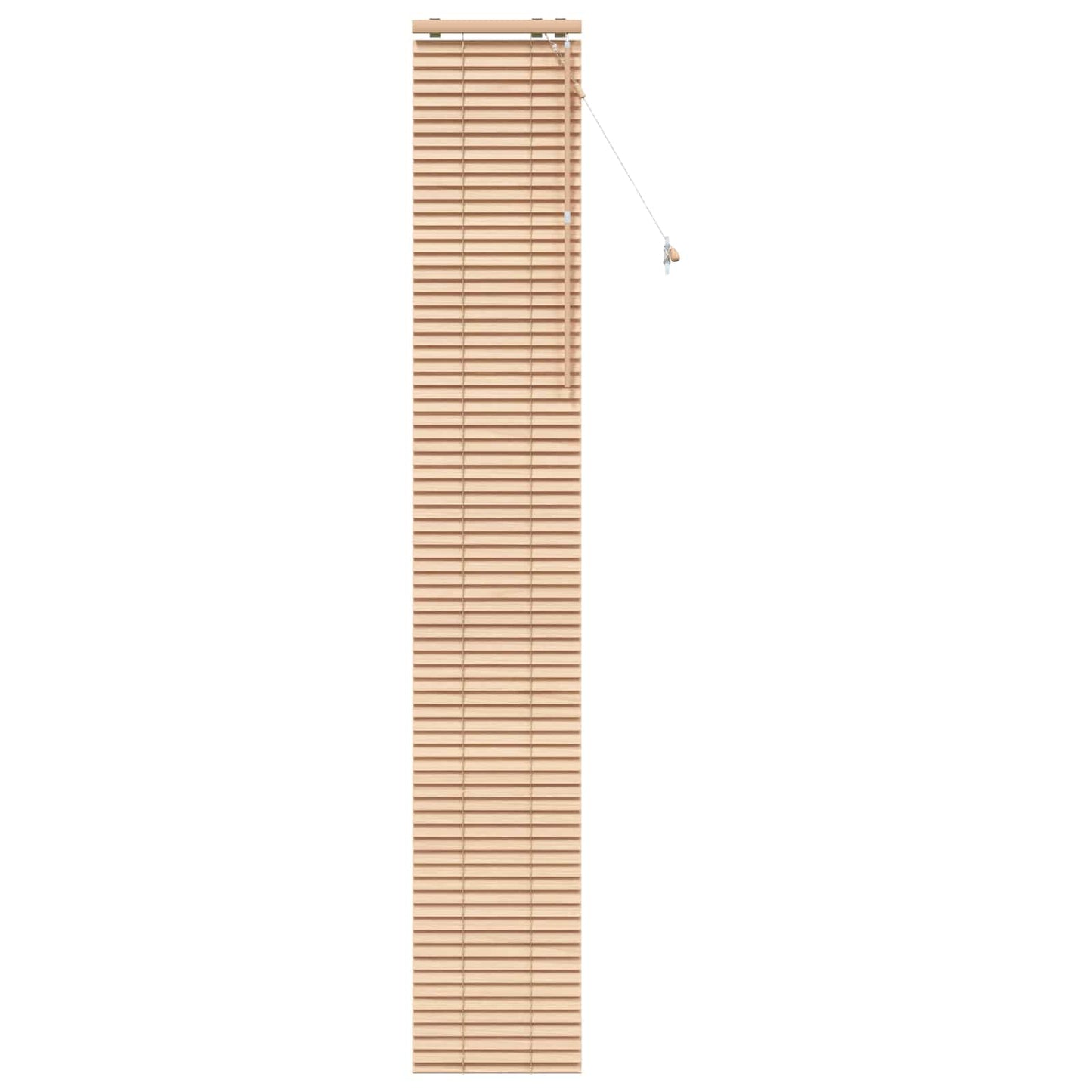 vidaXL Venetian Blind Oak Look 50 x 250 cm 35 mm Solid Paulownia Wood 2