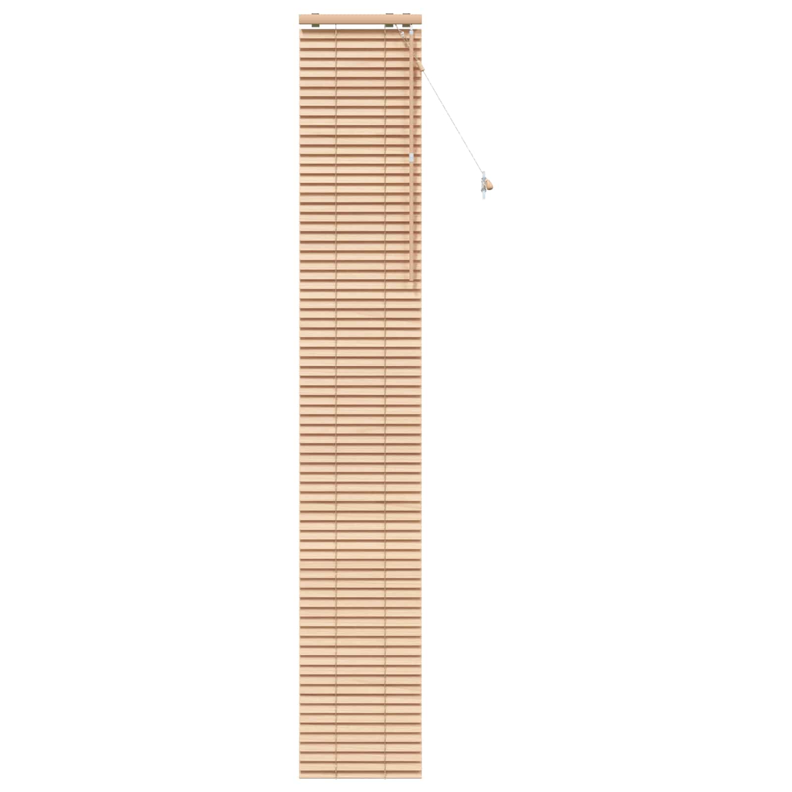 vidaXL Venetian Blind Oak Look 50 x 250 cm 35 mm Solid Paulownia Wood 2