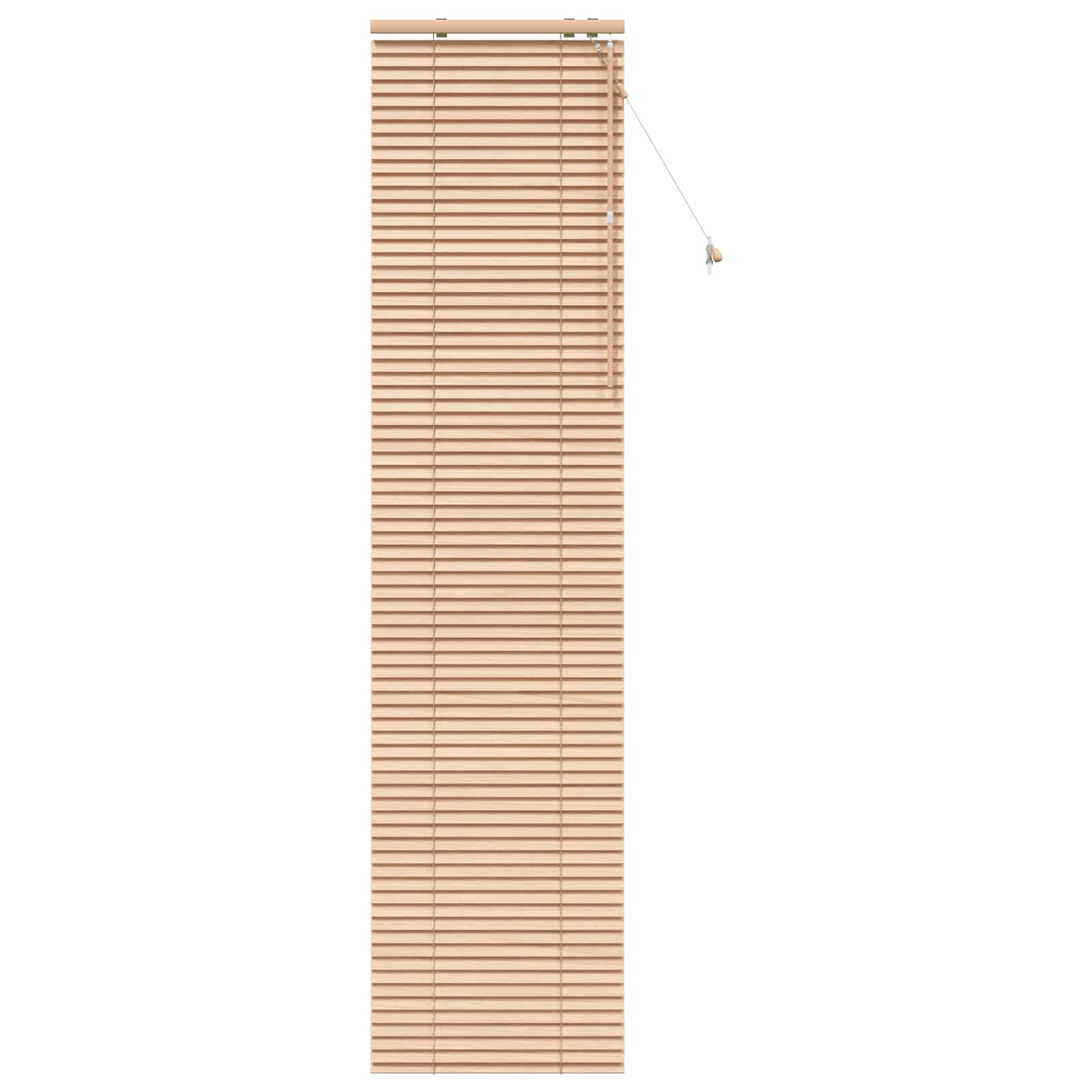 vidaXL Venetian Blind Oak Look 55 x 250 cm 35 mm Solid Paulownia Wood 2