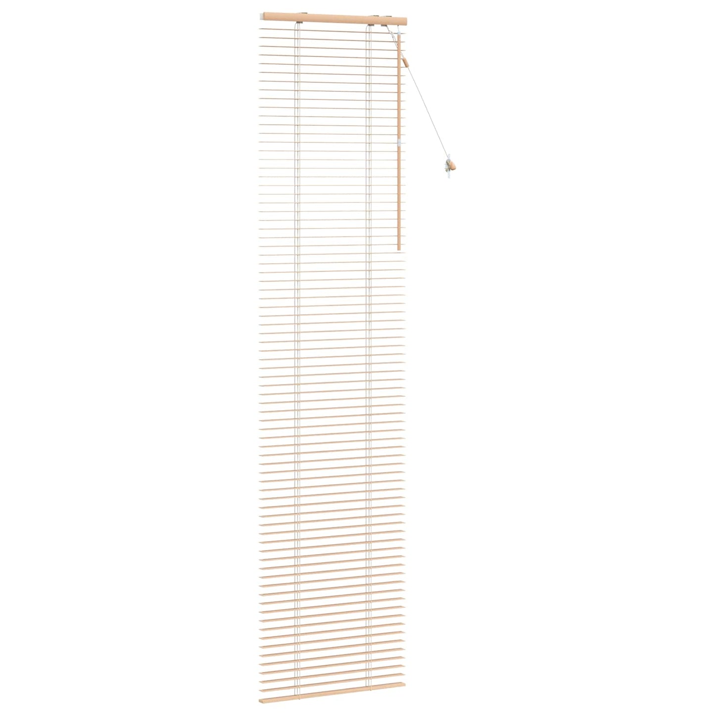 vidaXL Venetian Blind Oak Look 60 x 250 cm 35 mm Solid Paulownia Wood 3