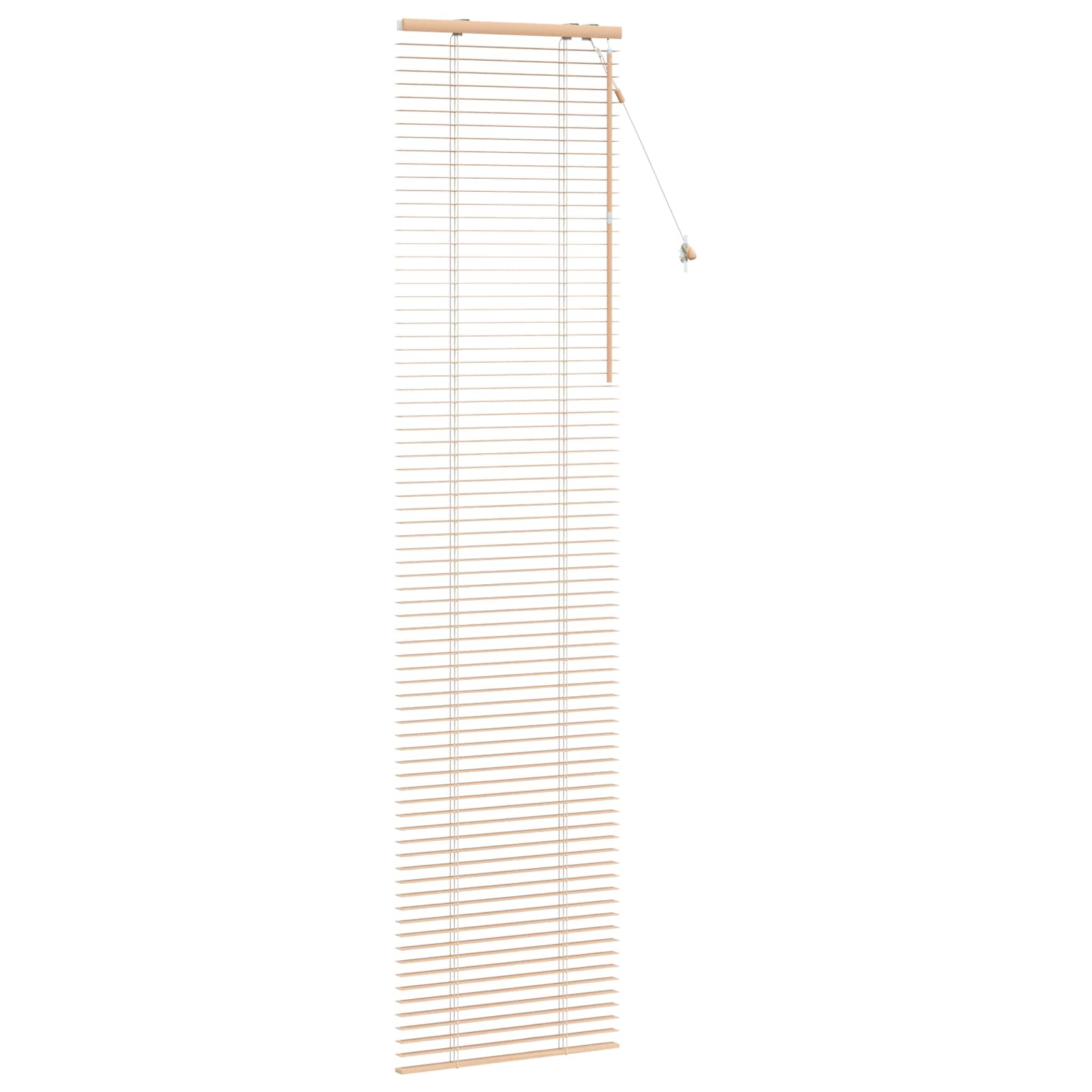 vidaXL Venetian Blind Oak Look 60 x 250 cm 35 mm Solid Paulownia Wood 3