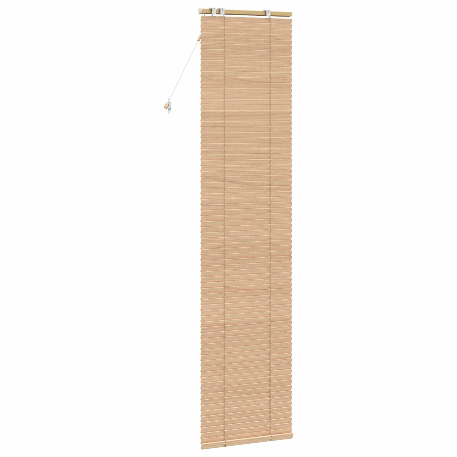 vidaXL Venetian Blind Oak Look 60 x 250 cm 35 mm Solid Paulownia Wood 4