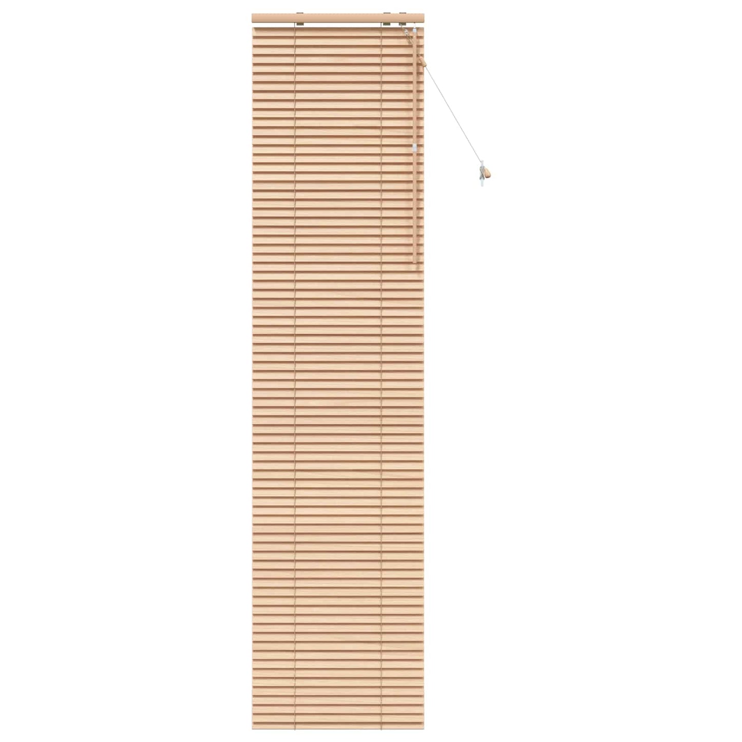 vidaXL Venetian Blind Oak Look 60 x 250 cm 35 mm Solid Paulownia Wood 2