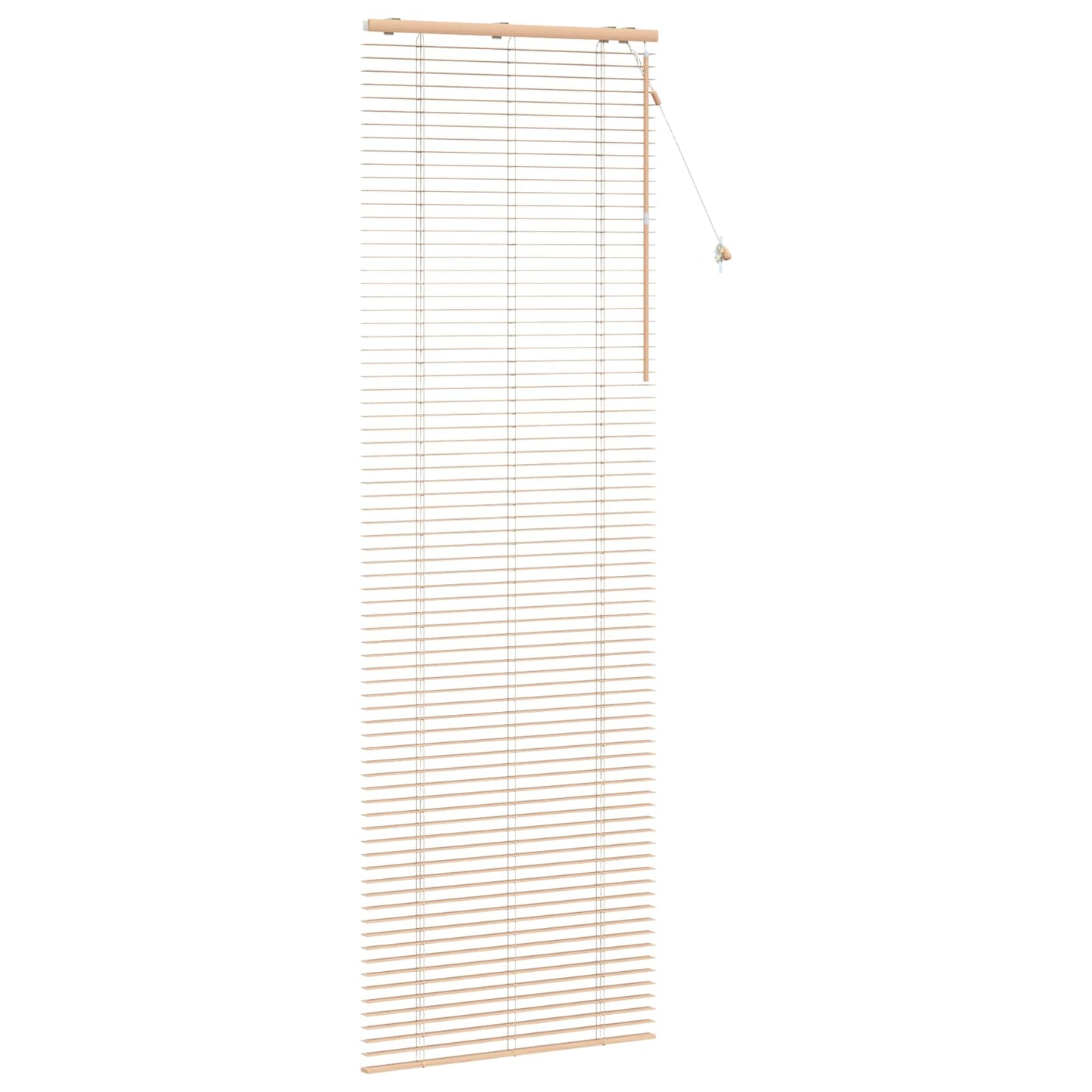 vidaXL Venetian Blind Oak Look 70 x 250 cm 35 mm Solid Paulownia Wood 3