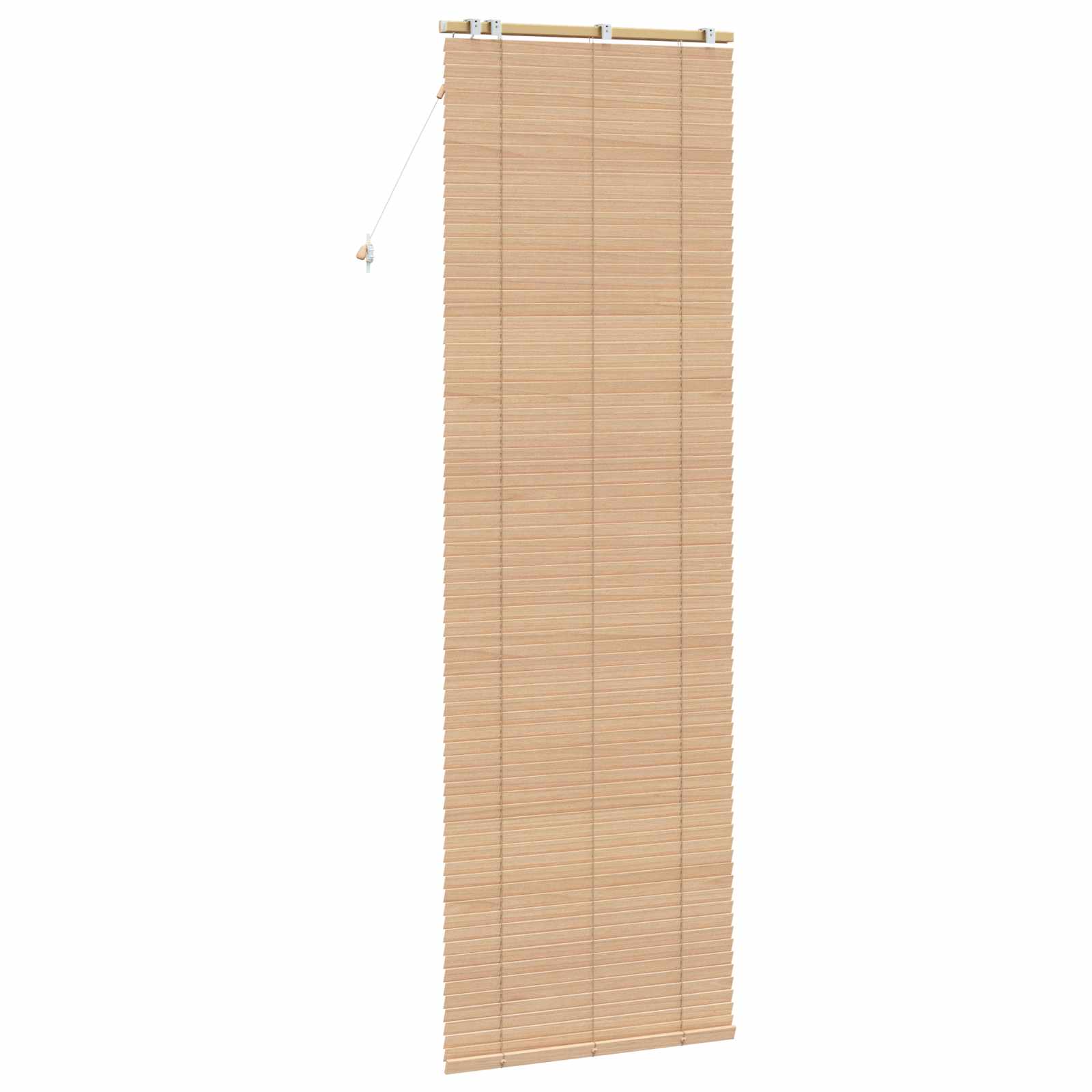 vidaXL Venetian Blind Oak Look 75 x 250 cm 35 mm Solid Paulownia Wood 4