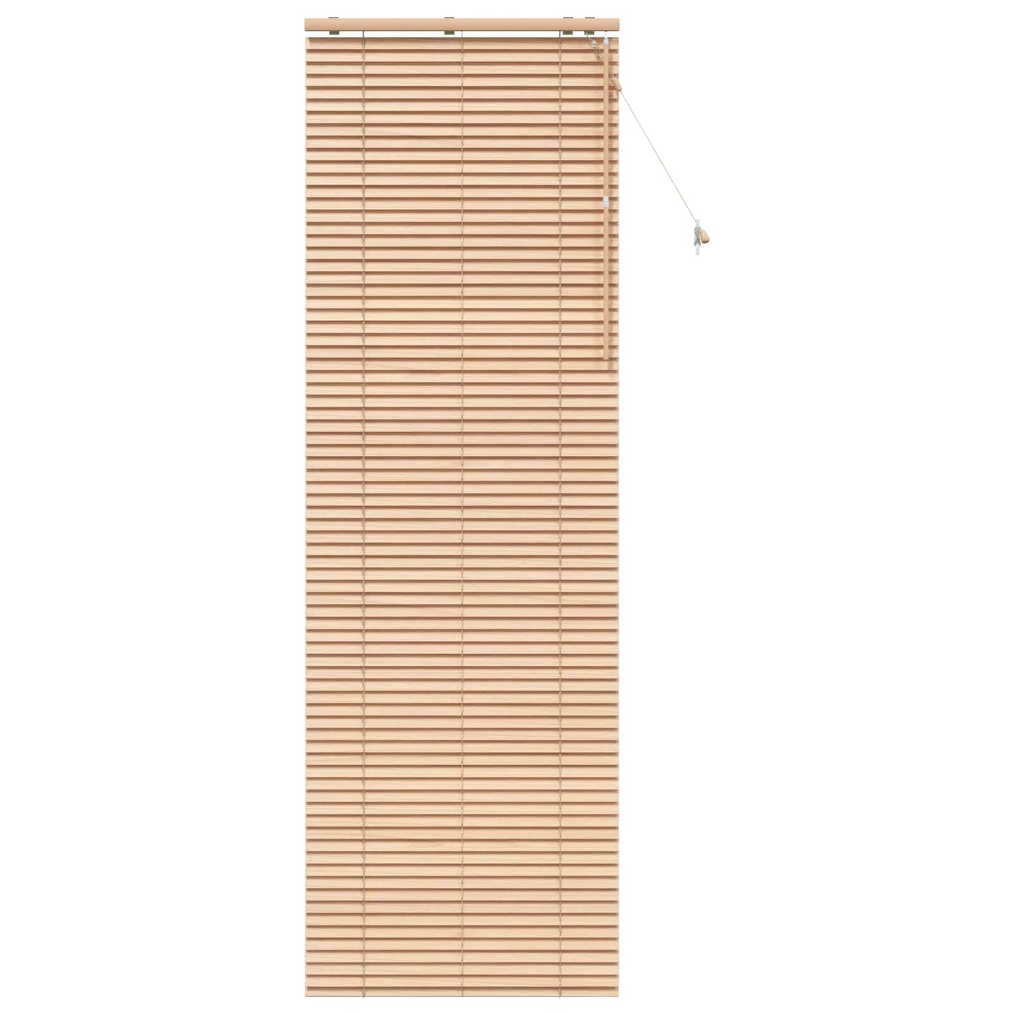 vidaXL Venetian Blind Oak Look 75 x 250 cm 35 mm Solid Paulownia Wood 2
