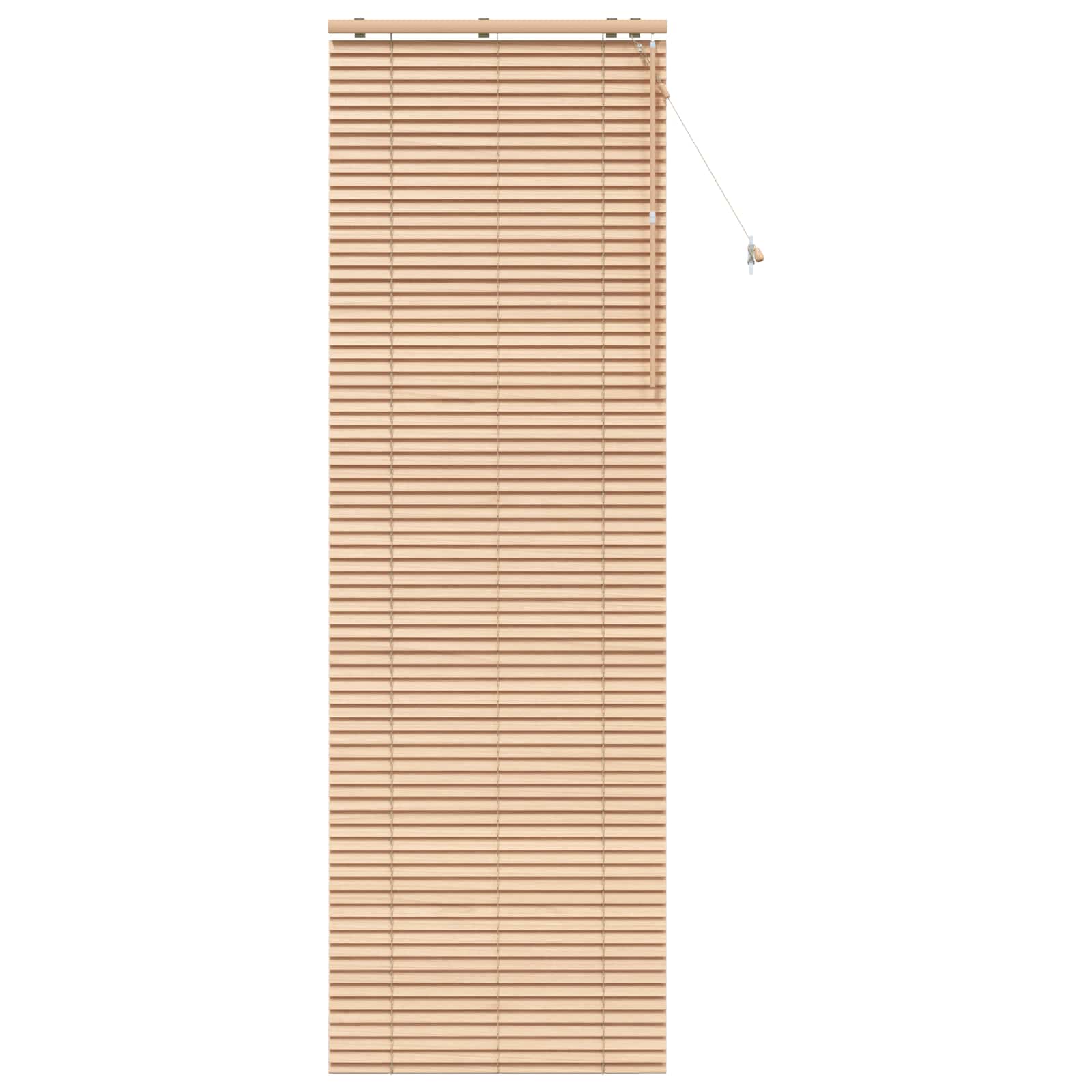 vidaXL Venetian Blind Oak Look 75 x 250 cm 35 mm Solid Paulownia Wood 2