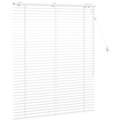 vidaXL Venetian Blind White 115 x 130 cm 35 mm Solid Paulownia Wood 3