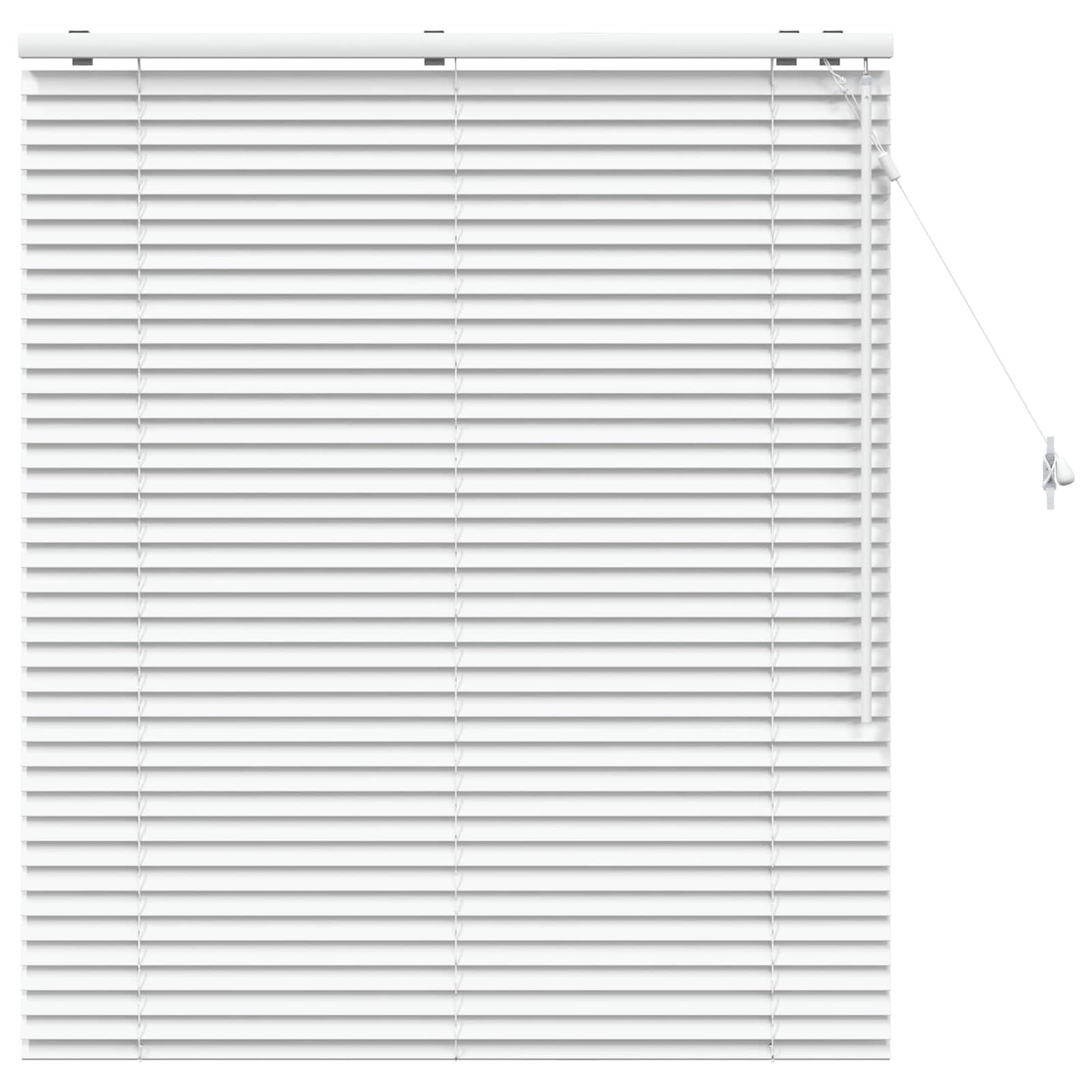 vidaXL Venetian Blind White 115 x 130 cm 35 mm Solid Paulownia Wood 2