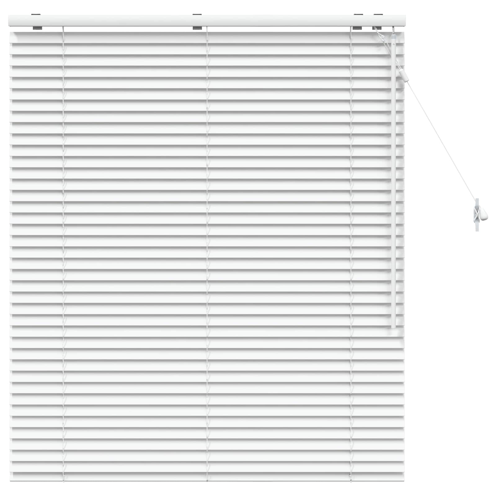 vidaXL Venetian Blind White 115 x 130 cm 35 mm Solid Paulownia Wood 2