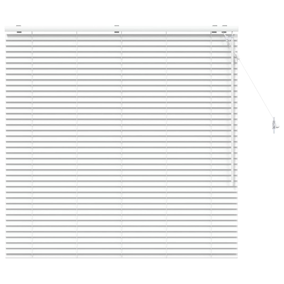Venetian Blind 35 mm Solid Paulownia Wood Drop 130 cm White 40–135 cm 125 cm