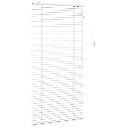 vidaXL Venetian Blind White 95 x 160 cm 35 mm Solid Paulownia Wood 3