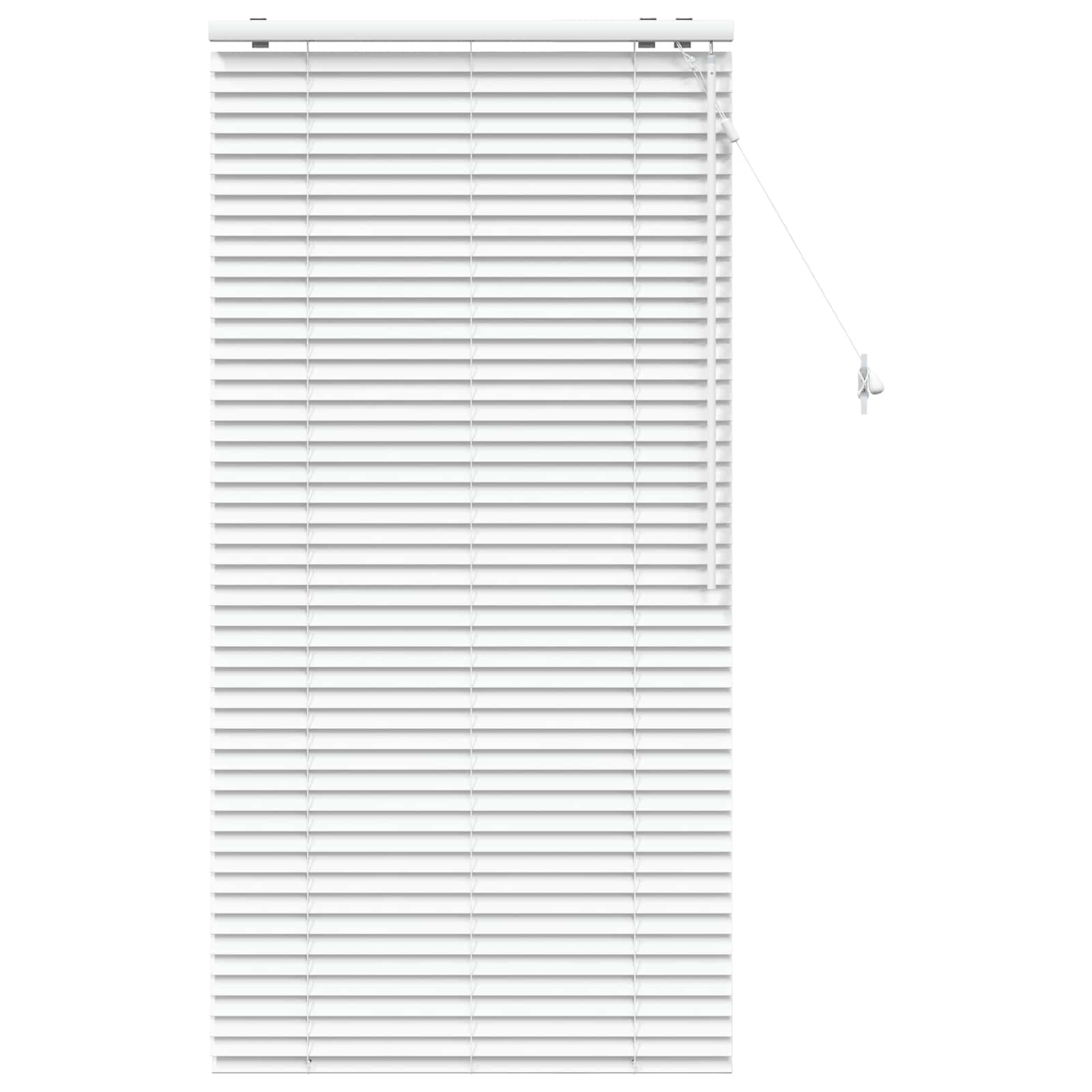 vidaXL Venetian Blind White 95 x 160 cm 35 mm Solid Paulownia Wood 2
