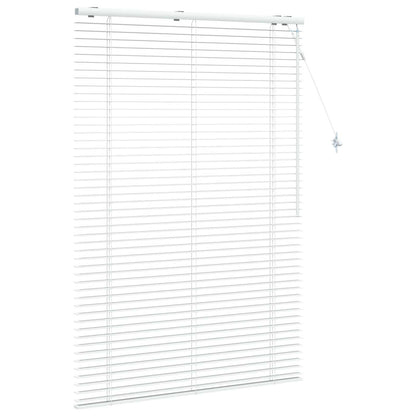 vidaXL Venetian Blind White 100 x 160 cm 35 mm Solid Paulownia Wood 3