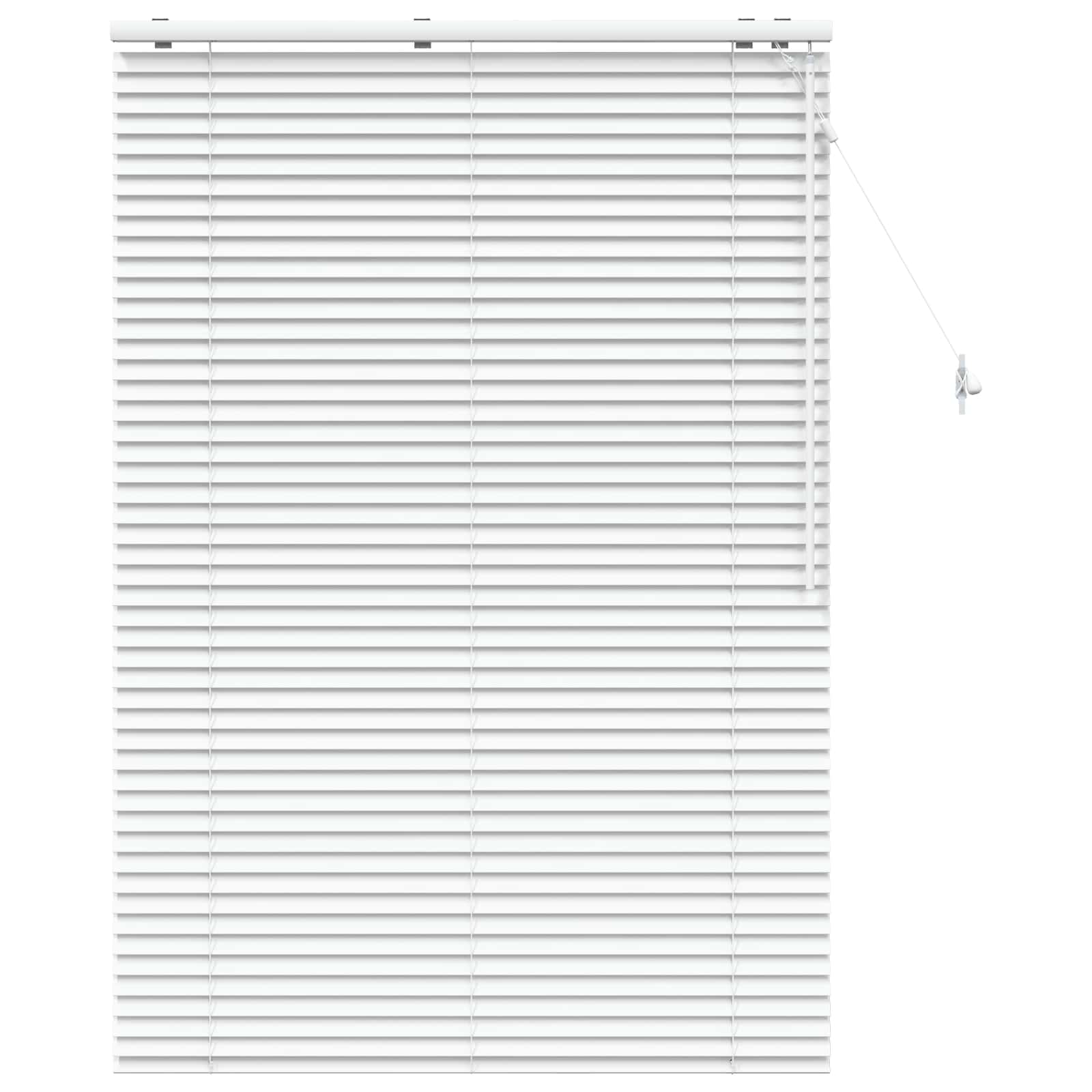 vidaXL Venetian Blind White 100 x 160 cm 35 mm Solid Paulownia Wood 2