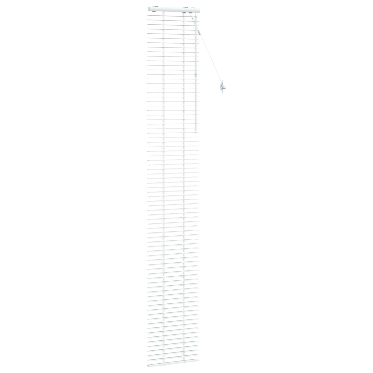 vidaXL Venetian Blind White 50 x 250 cm 35 mm Solid Paulownia Wood 3