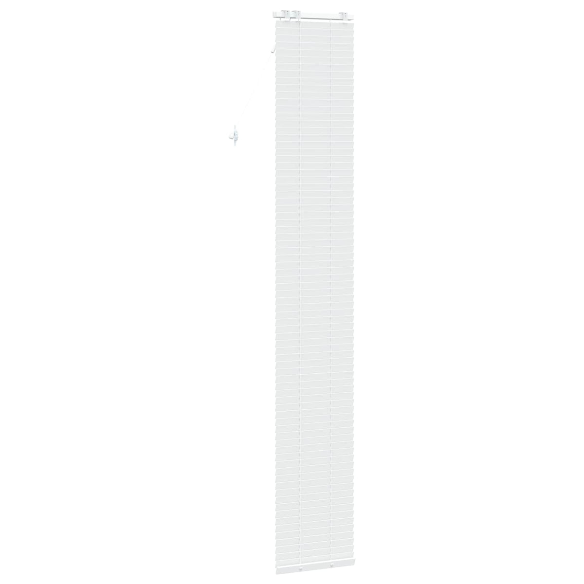 vidaXL Venetian Blind White 50 x 250 cm 35 mm Solid Paulownia Wood 4