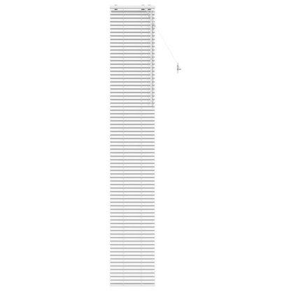 vidaXL Venetian Blind White 50 x 250 cm 35 mm Solid Paulownia Wood 2